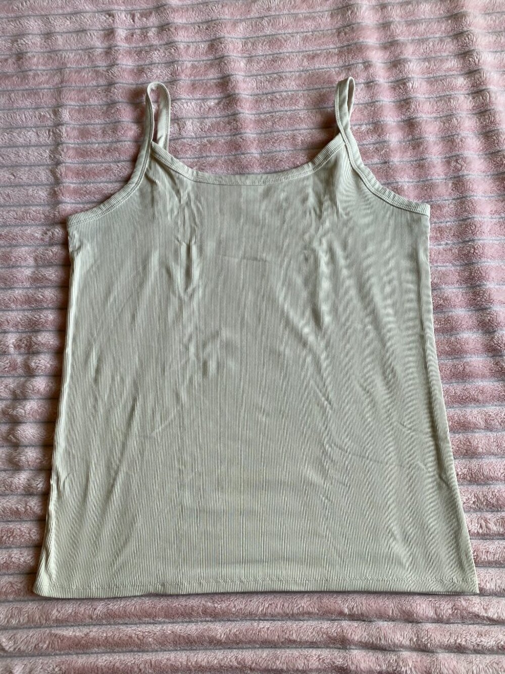 Cream Ribbed Cami - Picture 2 of 5